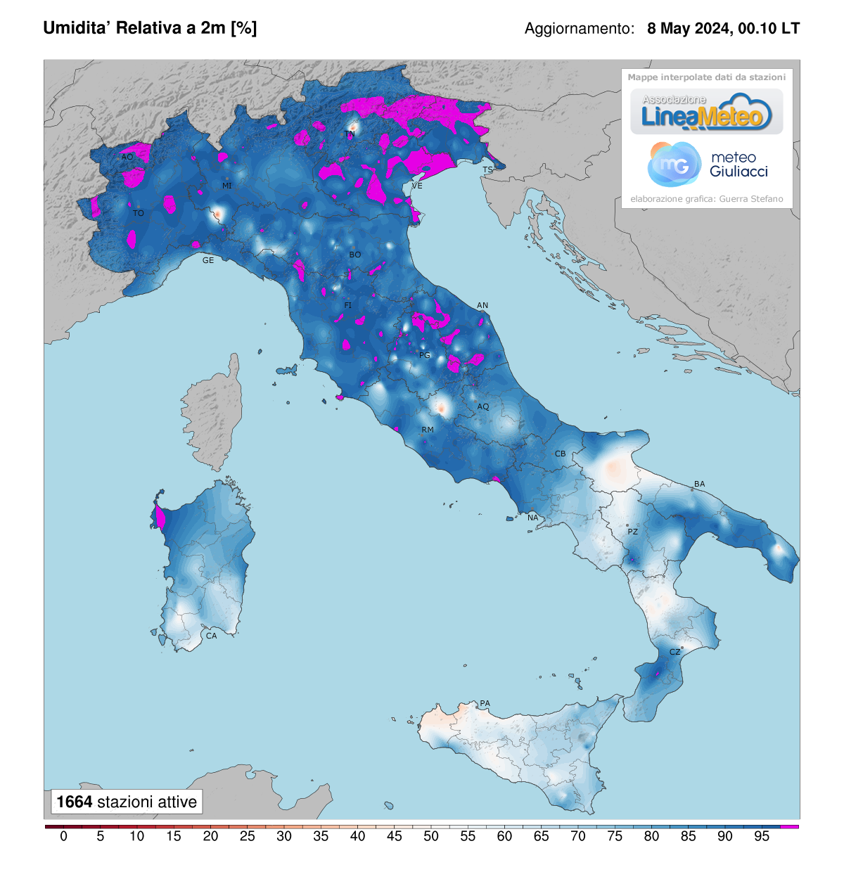 Umidità relativa Italia
