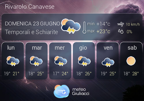 Previsioni Meteo Rivarolo Canavese