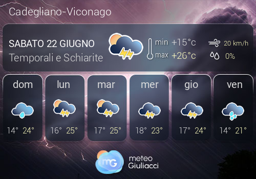 Previsioni Meteo Cadegliano-Viconago