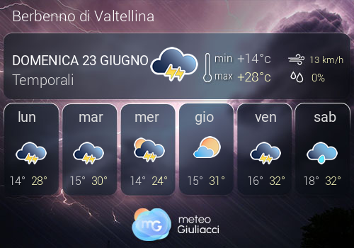 Previsioni Meteo Berbenno di Valtellina