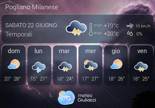 Previsioni Meteo Pogliano Milanese