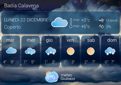 Previsioni Meteo Badia Calavena